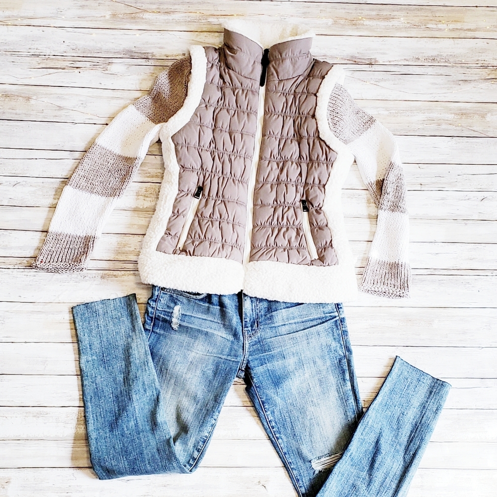 Calvin Klein Performance Sherpa Trim Puffer Vest M